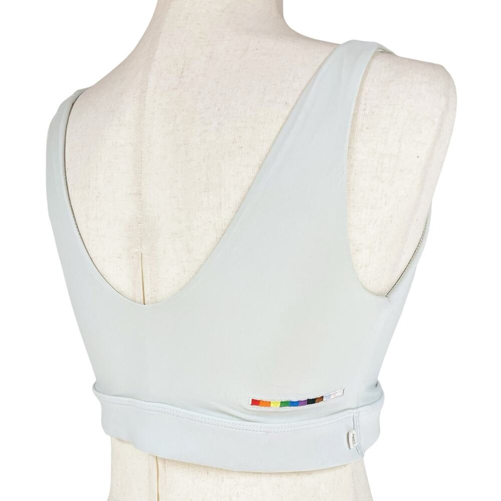 HARPER WILDE Pride Edition Bliss Daylight Bralette Embroidered Rainbow Size L